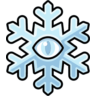 Icewhisker's symbol: a snowflake