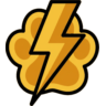 Thunderpaw's symbol: a lightning bolt over a paw print