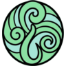 Windwhisker's symbol: three curling gusts of wind